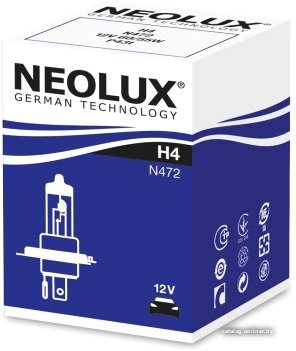 Галогенная лампа Neolux H4 Standart 1шт [N472]