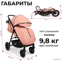 Коляска прогулочная «книга» Costa Vita VT-9 (пыльная роза)