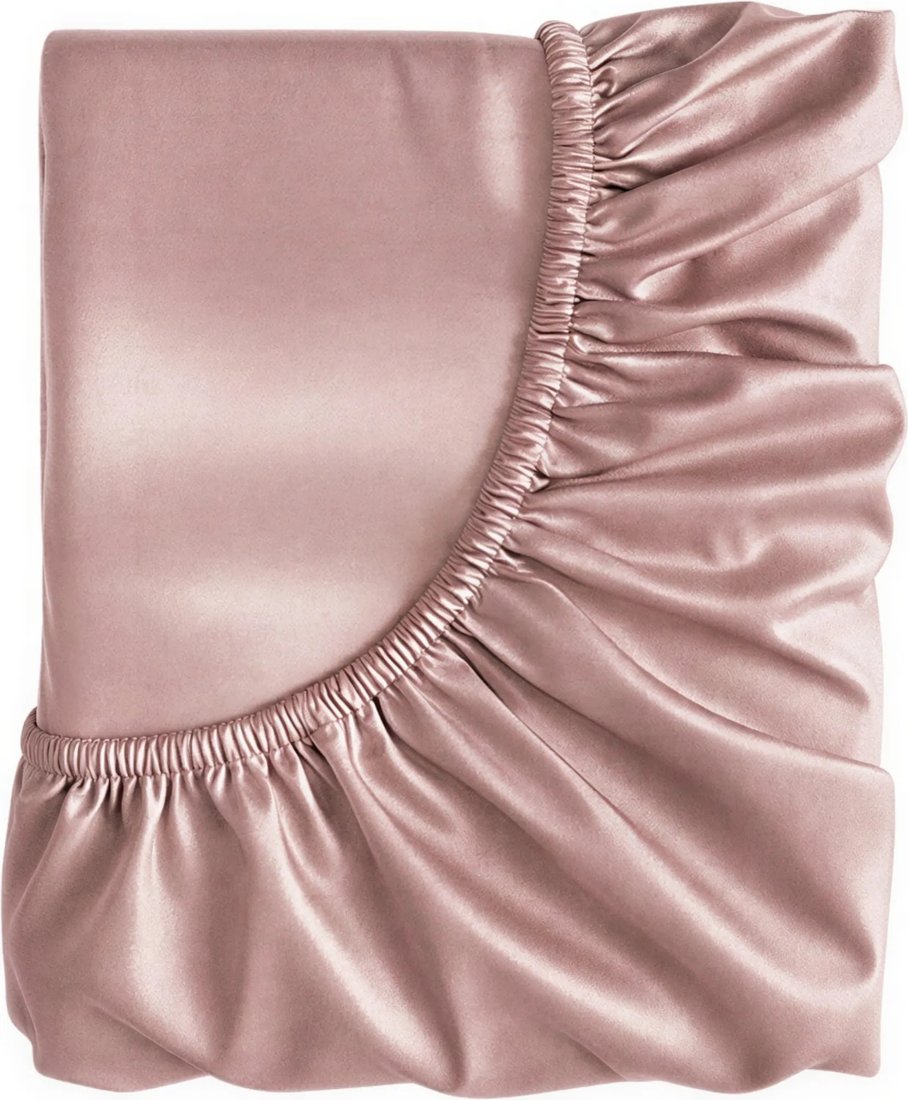Простыня Goldtex Perle Tencel Роуз 160x200x40 8028T