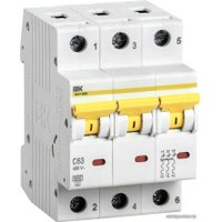 Выключатель автоматический IEK ВА 47-60M 3п 63А C MVA31-3-063-C