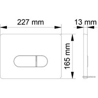 Панель смыва Berges Wasserhaus Novum D3 (хром)
