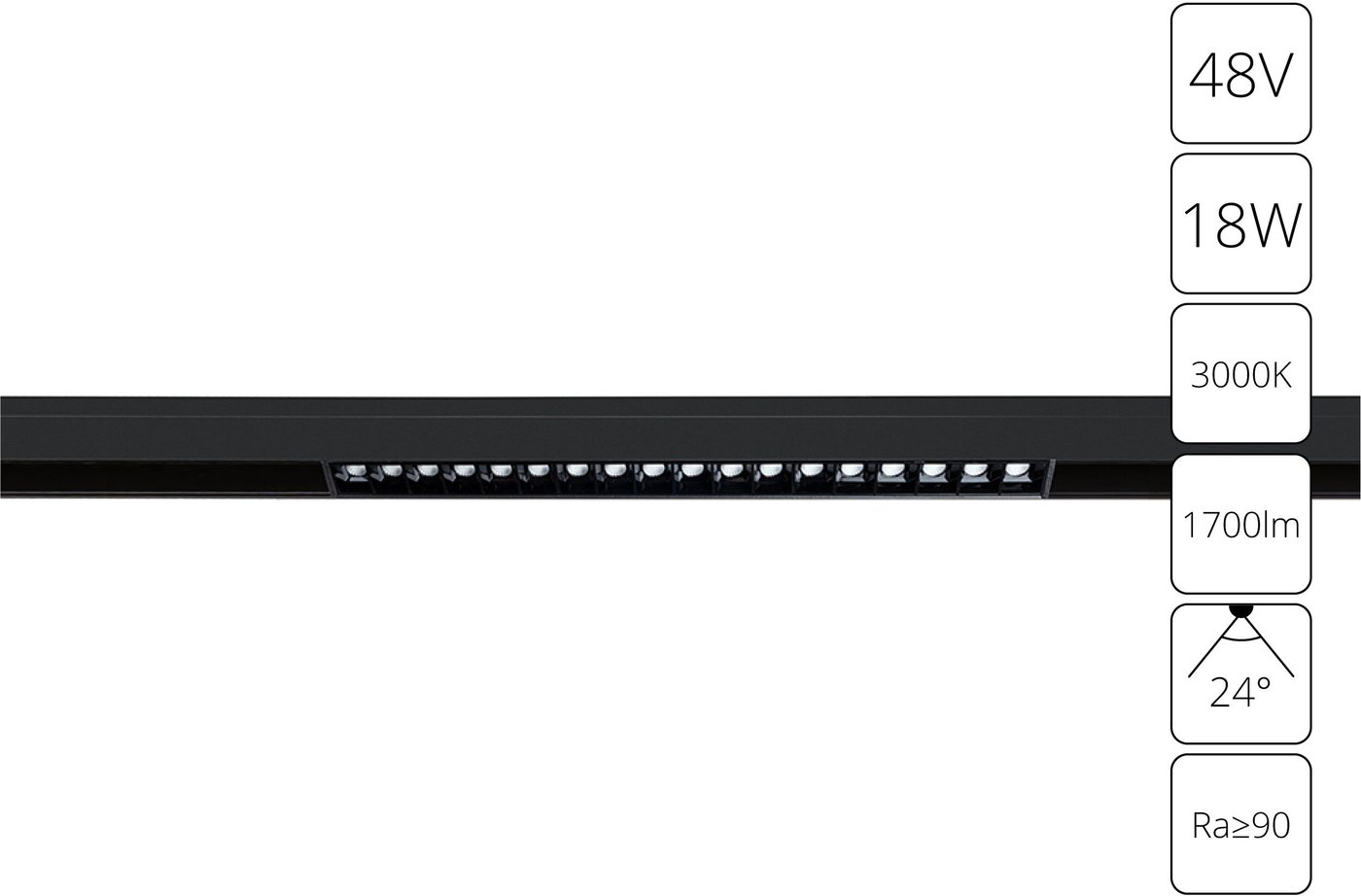 

Трековый светильник Arte Lamp Linea A4675PL-1BK