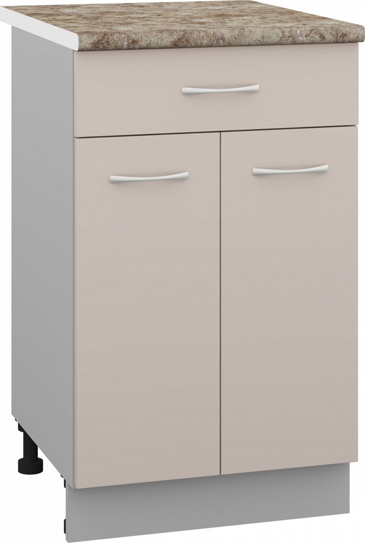 

Шкаф напольный Кортекс-мебель Корнелия Лира НШ50р1ш (капучино/мадрид)