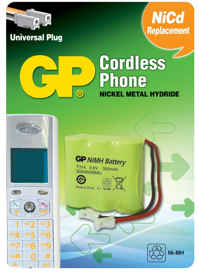 

Аккумулятор GP T314 300mAh BP