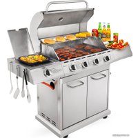 Газовый гриль для дачи Koler Relish v4 (серебристый)