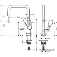 Смеситель Hansgrohe Talis M54 72806800