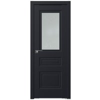 Межкомнатная дверь ProfilDoors 2.39U L 80x200 (черный матовый, стекло франческа кристалл)