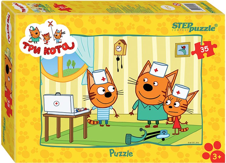 

Мозаика/пазл Step Puzzle Три кота 91150 (35 эл)