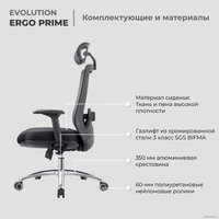 Офисное кресло Evolution ERGO Prime Black (черный)