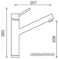 Смеситель Schock Altos (нержавеющая сталь)