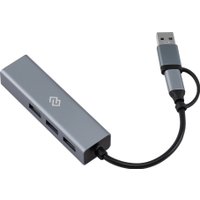 USB-хаб Digma DHUB-LAN-4port