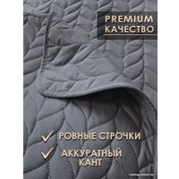 Набор текстиля для спальни Vip Camilla 240-260 (косичка, темно-серый)