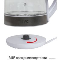 Электрический чайник JVC JK-KE1705 (белый/серебристый)