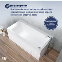 Ванна Lauter Seraphina 170x80 2112170R (с ножками)