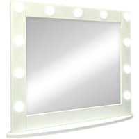  Континент Зеркало Гримерное 11 ламп 80х70 (белый) в Гомеле