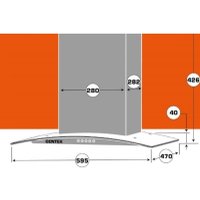 Кухонная вытяжка CENTEK СТ-1825-60 (сталь)