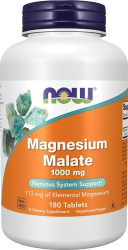 БАД Now Foods Magnesium Malate 1000 мг (180 таблеток)