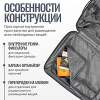 Чемодан-спиннер DoubleW Nexo (S, графитовый)