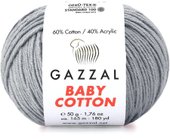 Baby cotton 3421 50 г 165 м (серый)