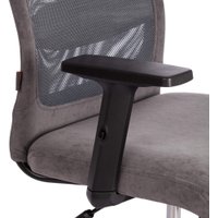 Офисное кресло TetChair Profit Plt флок/ткань (серый) в Солигорске