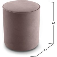 Пуфик Mio Tesoro 132 (светло-коричневый Velutto 06)