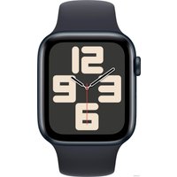 Умные часы Apple Watch SE 2 44 мм (алюминиевый корпус, полуночный/полуночный, спортивный силиконовый ремешок M/L)