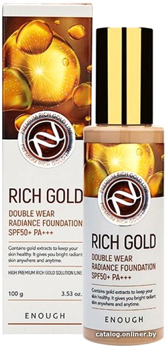 Тональный крем Enough Rich Gold Double Wear Radiance Foundation SPF50+ PA+++ тон 13
