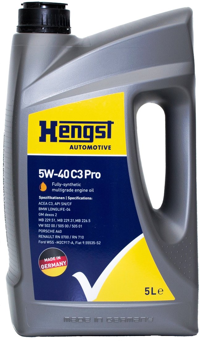 

Моторное масло Hengst 5W-40 C3 Pro 5л