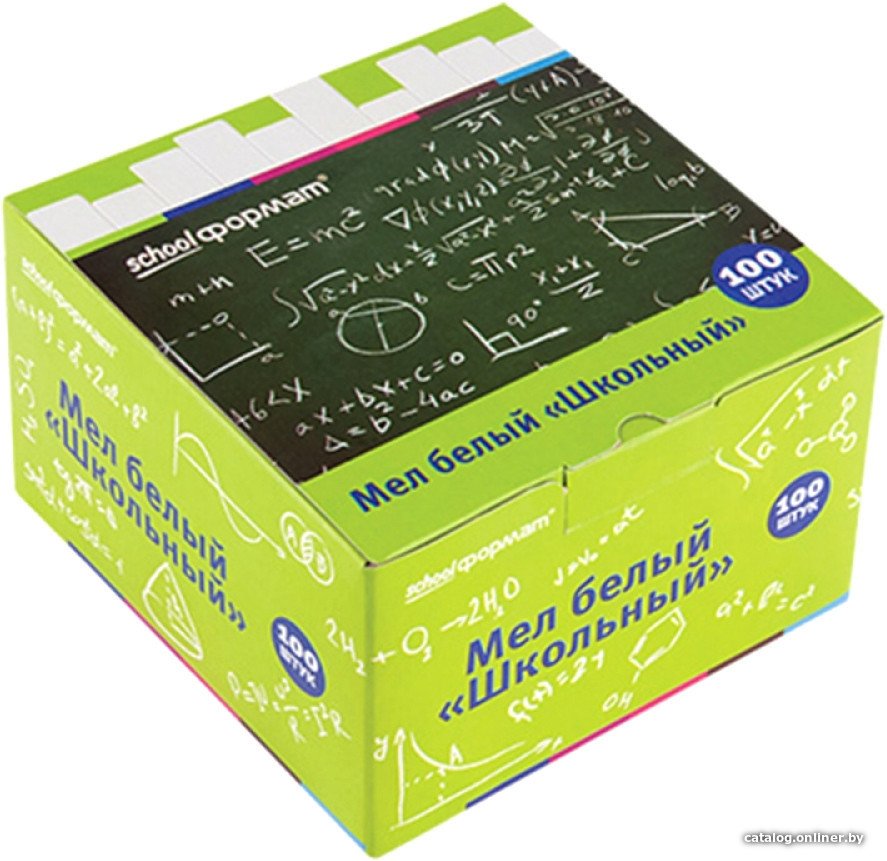 Мел канцелярский Квартет Schoolformat Школьный МБ100-ШК (100 шт)