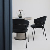 Кухонный стол Lepremo AV 2317 МДФ+керамика 900 (серый матовый Carmen Light Grey/черный+HPL бетао)