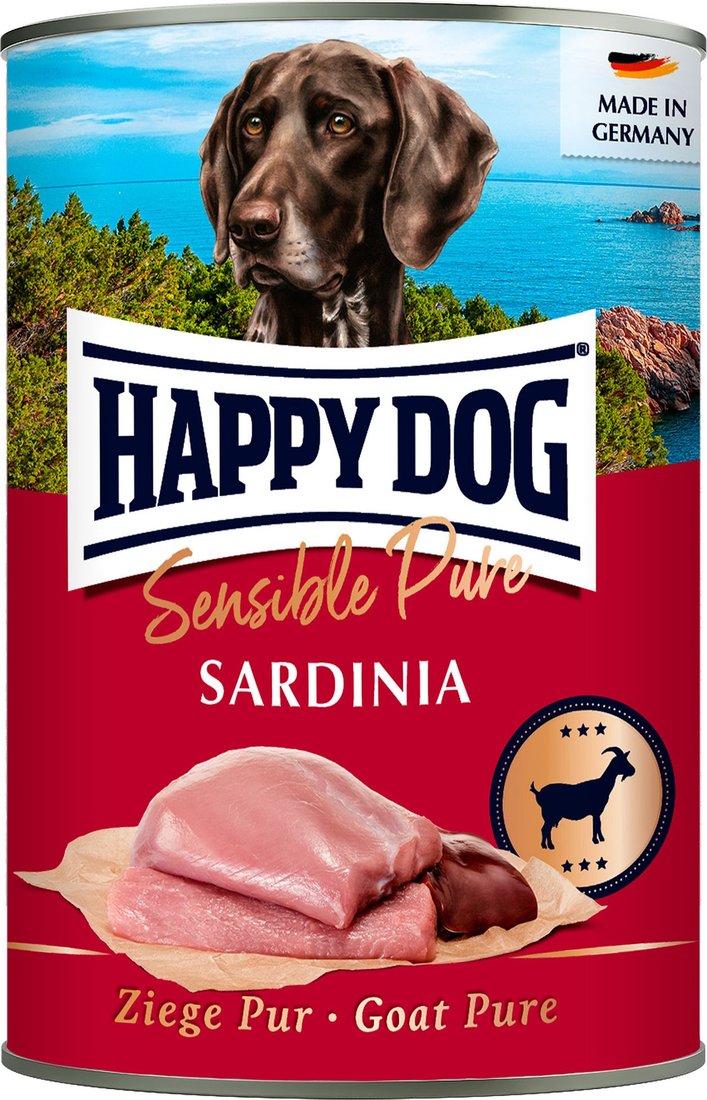 

Консервированный корм для собак Happy Dog Sensible Sardinia Коза 400 г