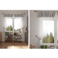 Комплект штор Legrand Софт-Вуаль 1.35x1.6 м 58091387 (2шт, стальной)