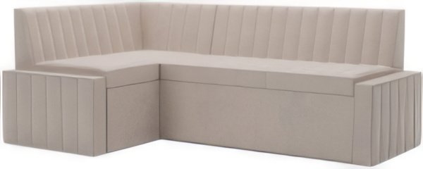 

Угловой диван Мебель-АРС Вермут левый 193x82x113 (бархат бежевый Star Velvet 6 Light Beige)