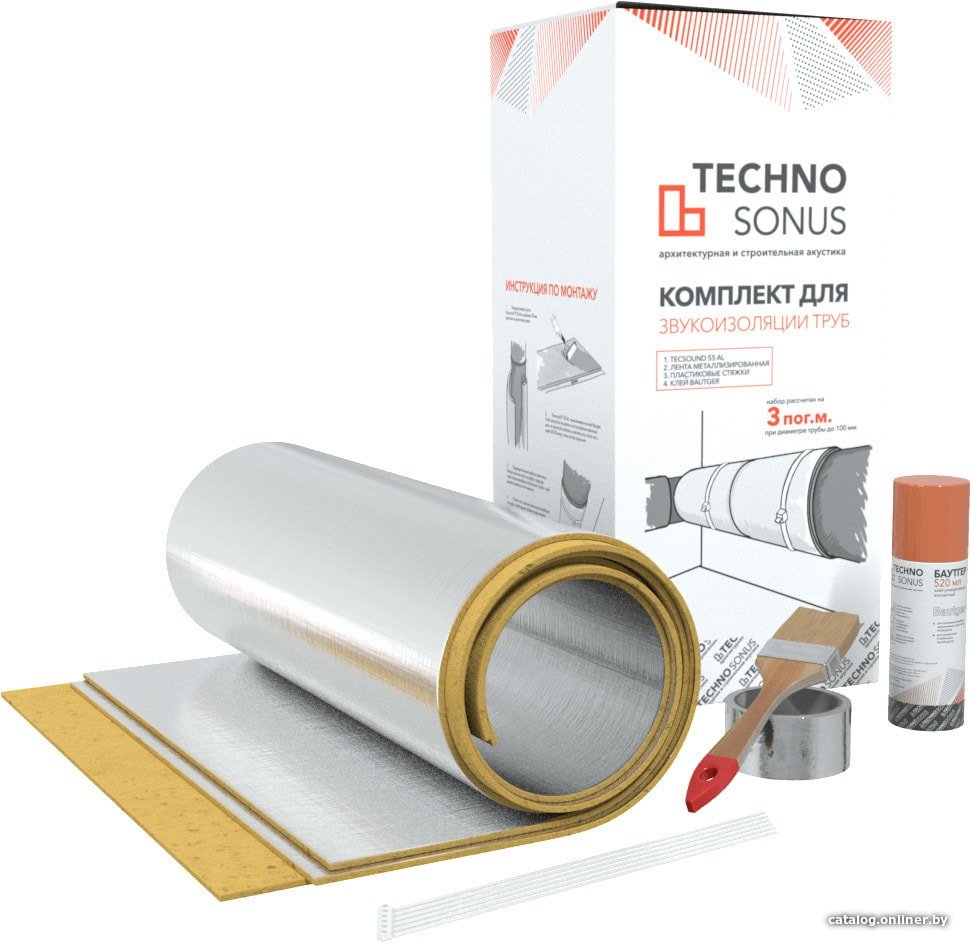 Рулон TechnoSonus Комплект для звукоизоляции труб