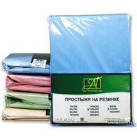 Простыня Альвитек Сатин однотонный 150x214 ПР-СО-150-ГОЛ (голубой)