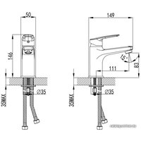 Смеситель Milardo Niagara NIASB00M01