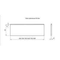 Фронтальный экран под ванну Aquatek 170 New (универсальный)