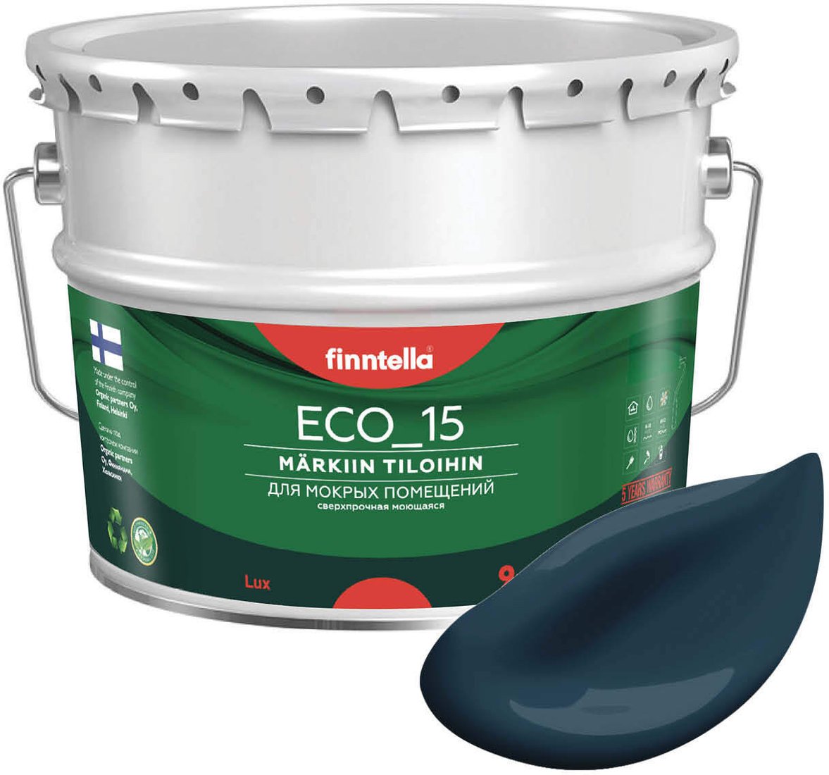 

Краска Finntella Eco 15 YO F-10-1-9-FL009 9 л (синий)