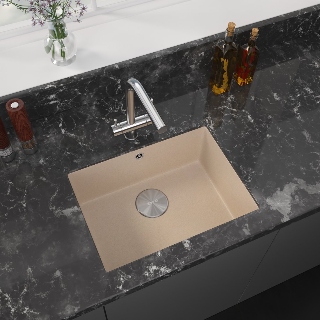 

Кухонная мойка ZorG Fast 54 Premium beige