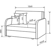 Диван Mio Tesoro Анри SB2 (Norton Slate)
