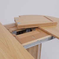 Кухонный стол Оримэкс Олаф 1100-1400x1100 (светлый дуб без тонировки/светлый дуб)