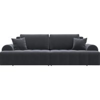 Диван Лига диванов Лига-080 131117 (велюр Seven 17 серый)