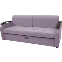 Диван Сириус Лидер-2 НПБ 215x110 (Eva 13 велюр светло-фиолетовый)