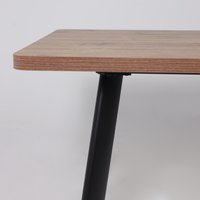 Кухонный стол Мамадома Leon lux radial-180 раздвижной 180-240х95 (дуб веллингтон/черный)