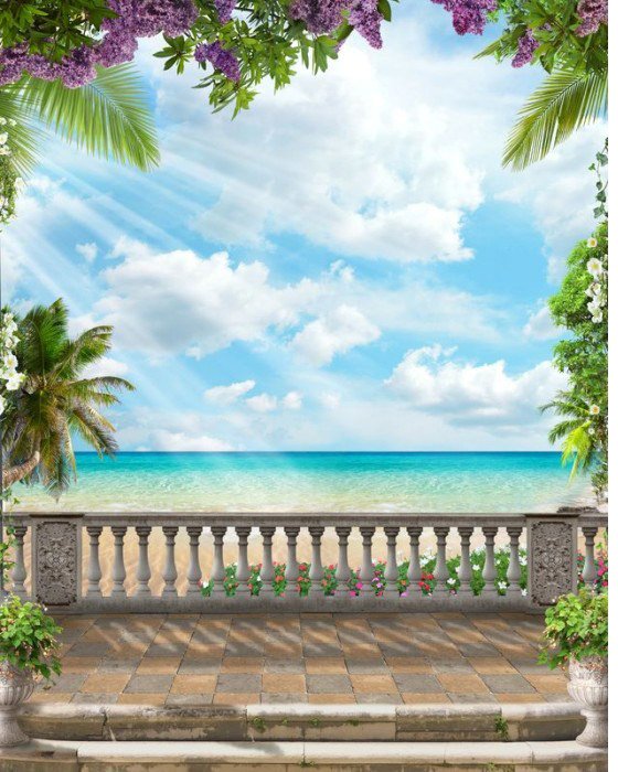 

Фотообои Citydecor Фреска вид на море 3D 200x254