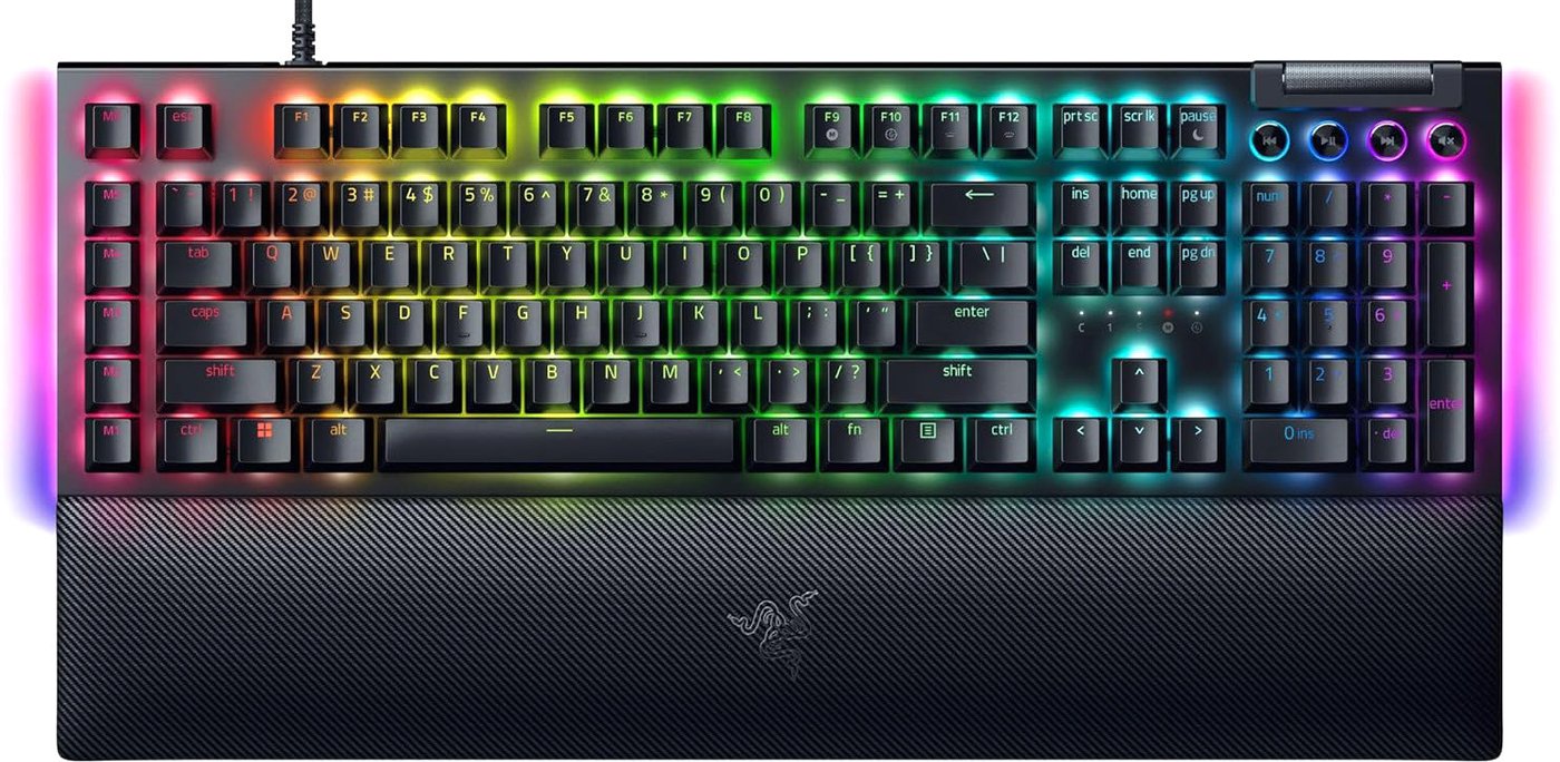 

Клавиатура Razer BlackWidow V4 (Razer Yellow, нет кириллицы)