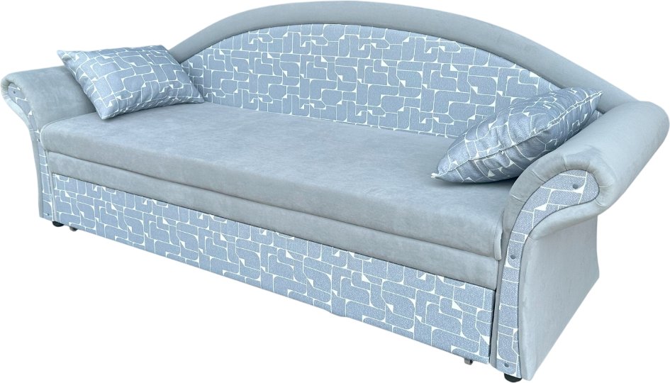 

Диван Анмикс Риччи (серый, велюр/принт либерти)