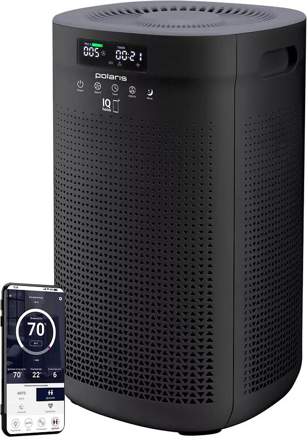 Очиститель воздуха Polaris PPA 4050 WI-FI IQ Home (черный)