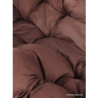 Подвесной диван M-Group Лежебока 11180205 (с коричневым ротангом/коричневая подушка)