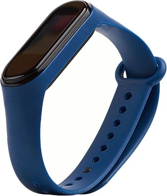 Ремешок KST силиконовый для Xiaomi Mi Band 3/4 (темно-синий)